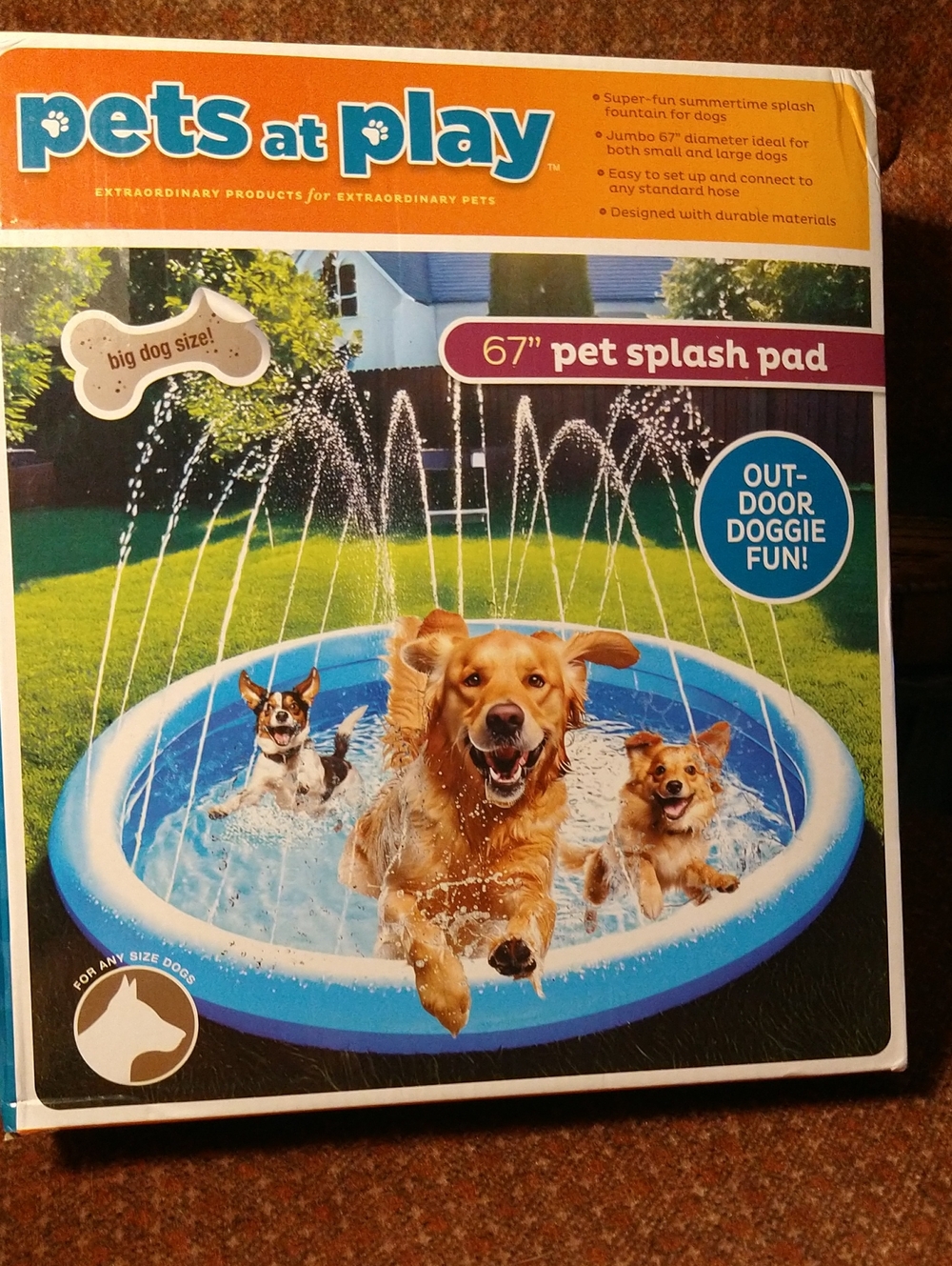 NIB. 67" Wide Splash Pad.